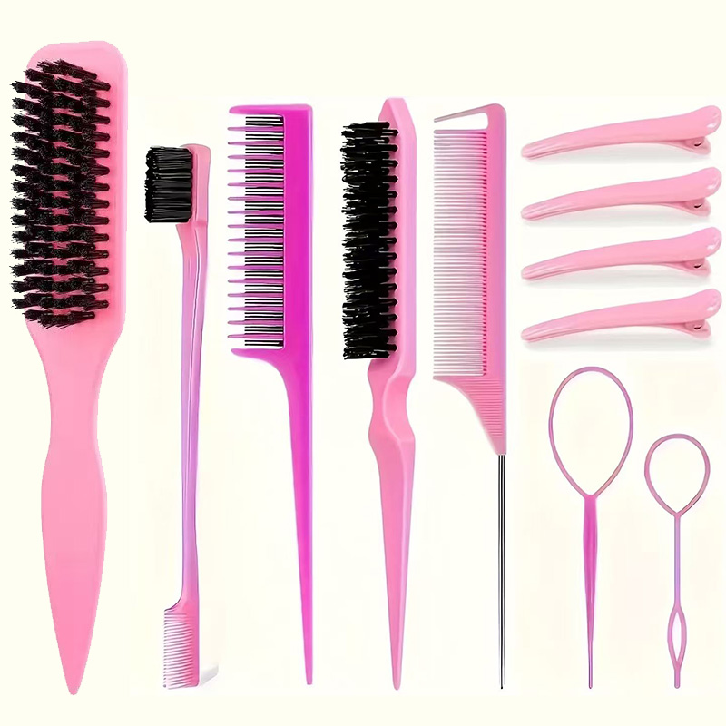Shaving Brush Set - مجموعة من 11 قطعة لتصفيف الشعر