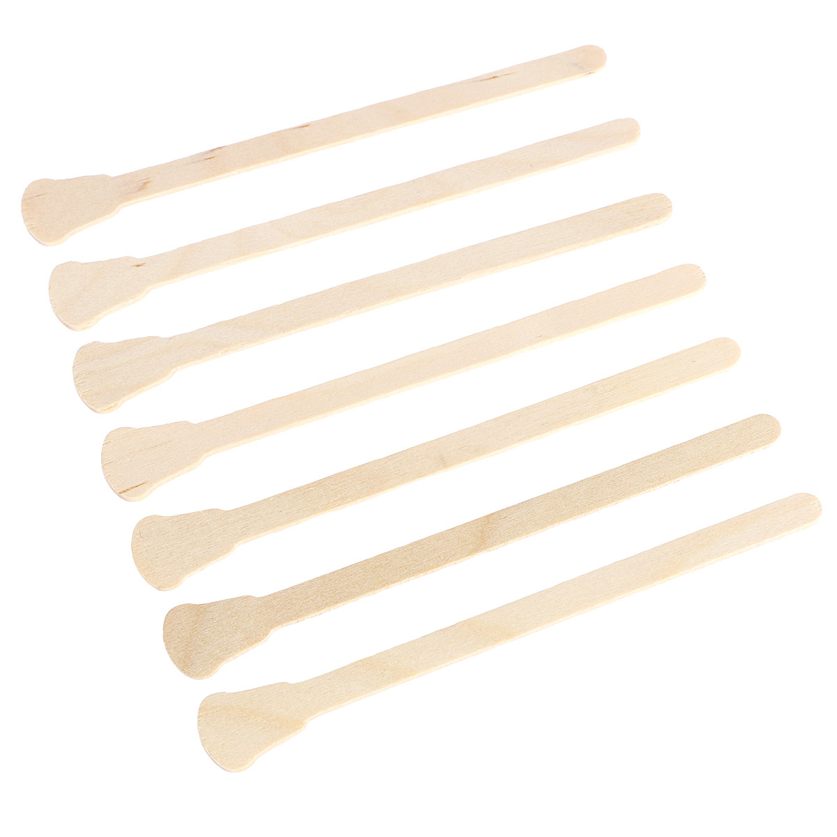 Hair Wax Stick - 200 قطعة من ملاعق الشمع الخشبية