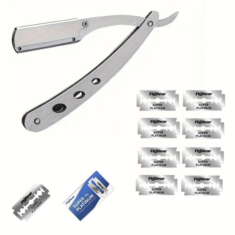 Men'S Face Grooming - شفرات حلاقة يدوية قابلة للطي من