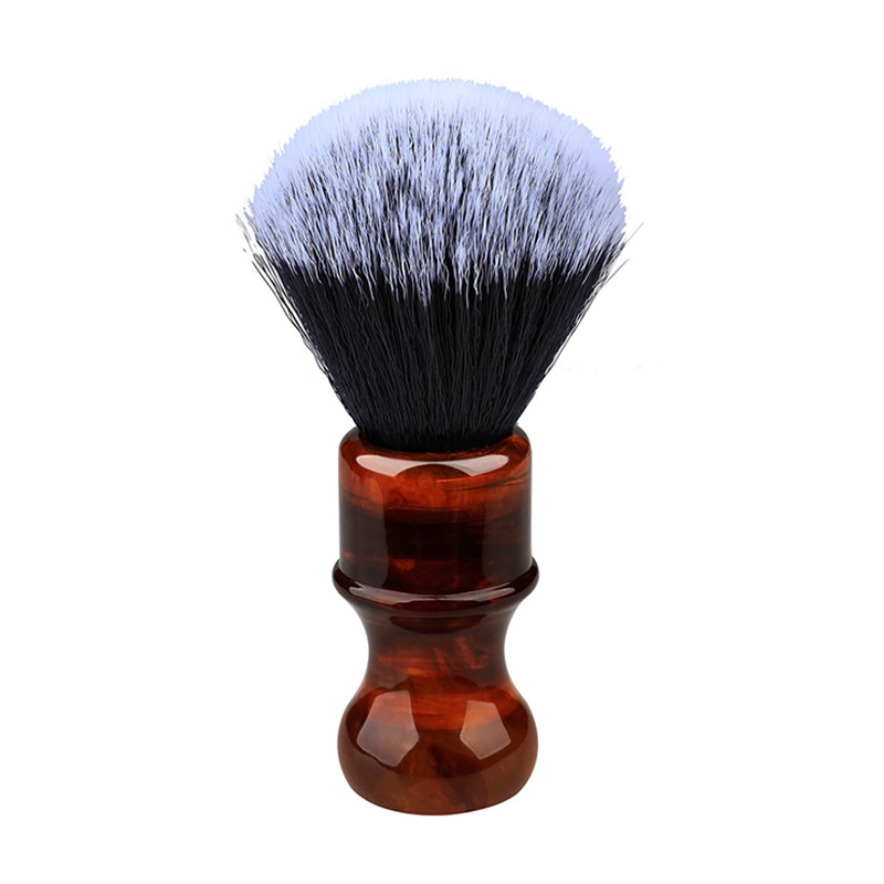 Shaving Brush Set - فرشاة حلاقة شعر الغرير الاصطناعي فضي