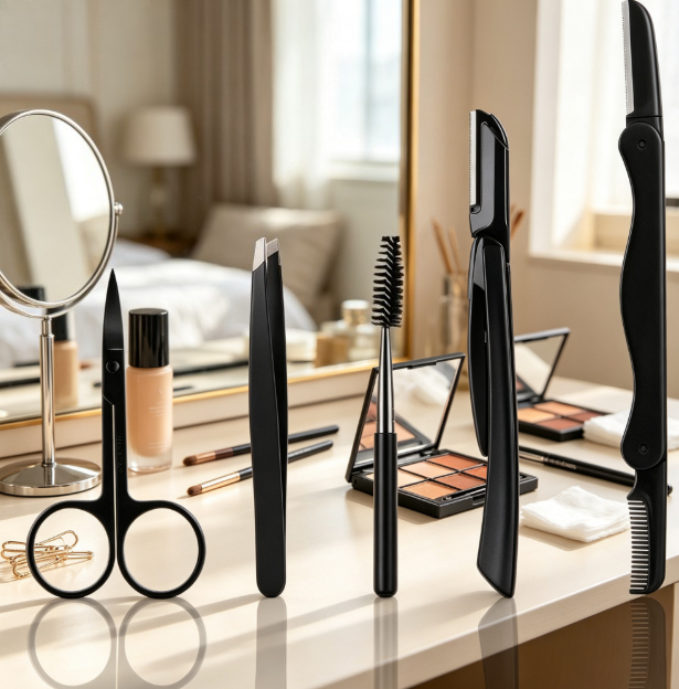 Grooming Men'S Eyebrows - مجموعة أدوات تشذيب الحواجب الاحترافية 5