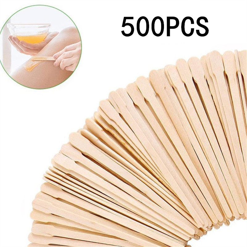 Hair Wax Stick - أعواد إزالة الشعر الخشبية للنساء، ملاعق