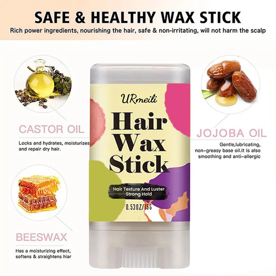قلم شمع الشعر، مع مجموعة فرشاة - مراجعة Hair Wax Stick وسعره