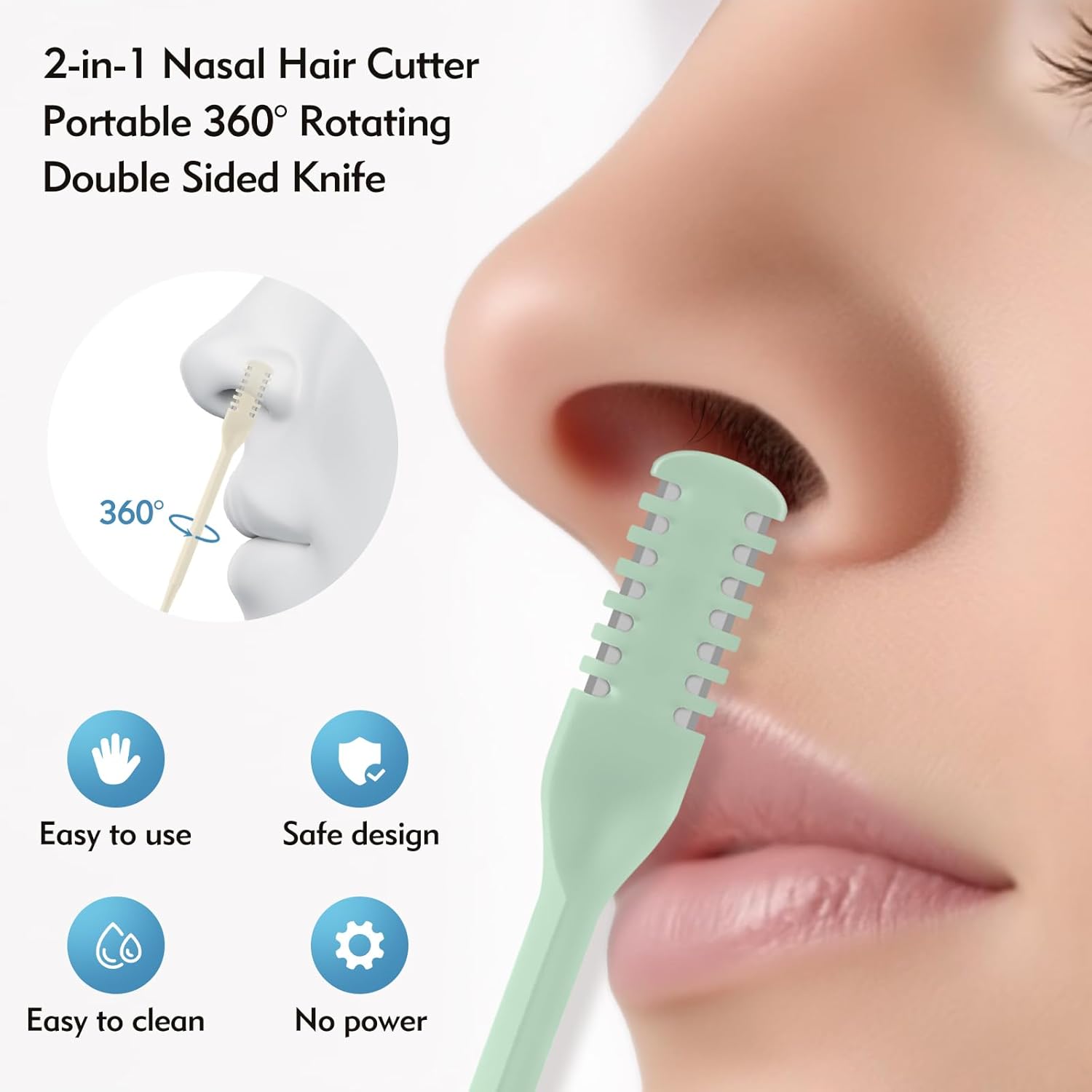 5/20/50 قطعة قاطع أنف 2 في 1،  - مراجعة Men'S Grooming Salon وسعره