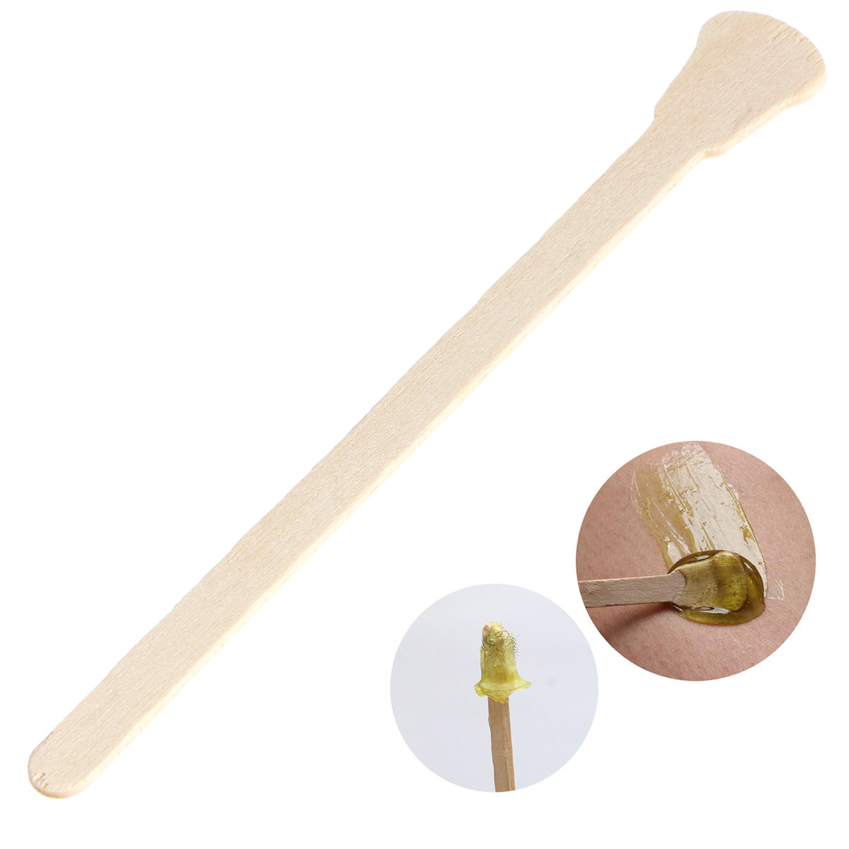 200 قطعة من ملاعق الشمع الخشبي - مراجعة Hair Wax Stick وسعره