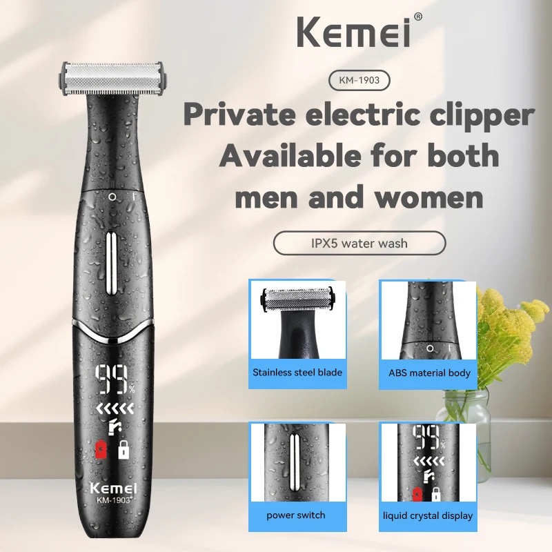 Kemei الوجه الجسم الكهربائية ا - مراجعة Men'S Face Grooming وسعره