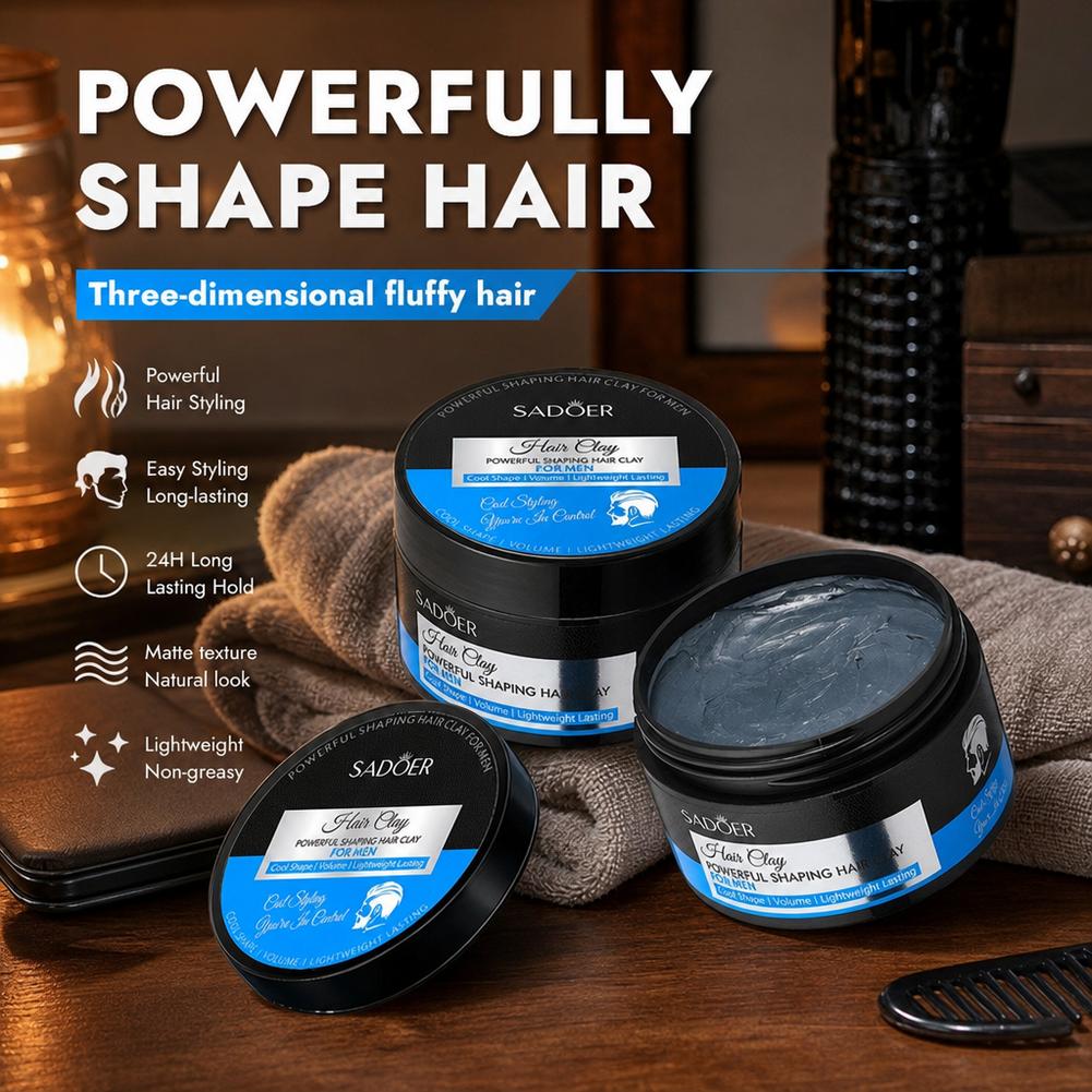 طين تصفيف الشعر غير لامع، قوي  - مراجعة Men'S Grooming Salon وسعره