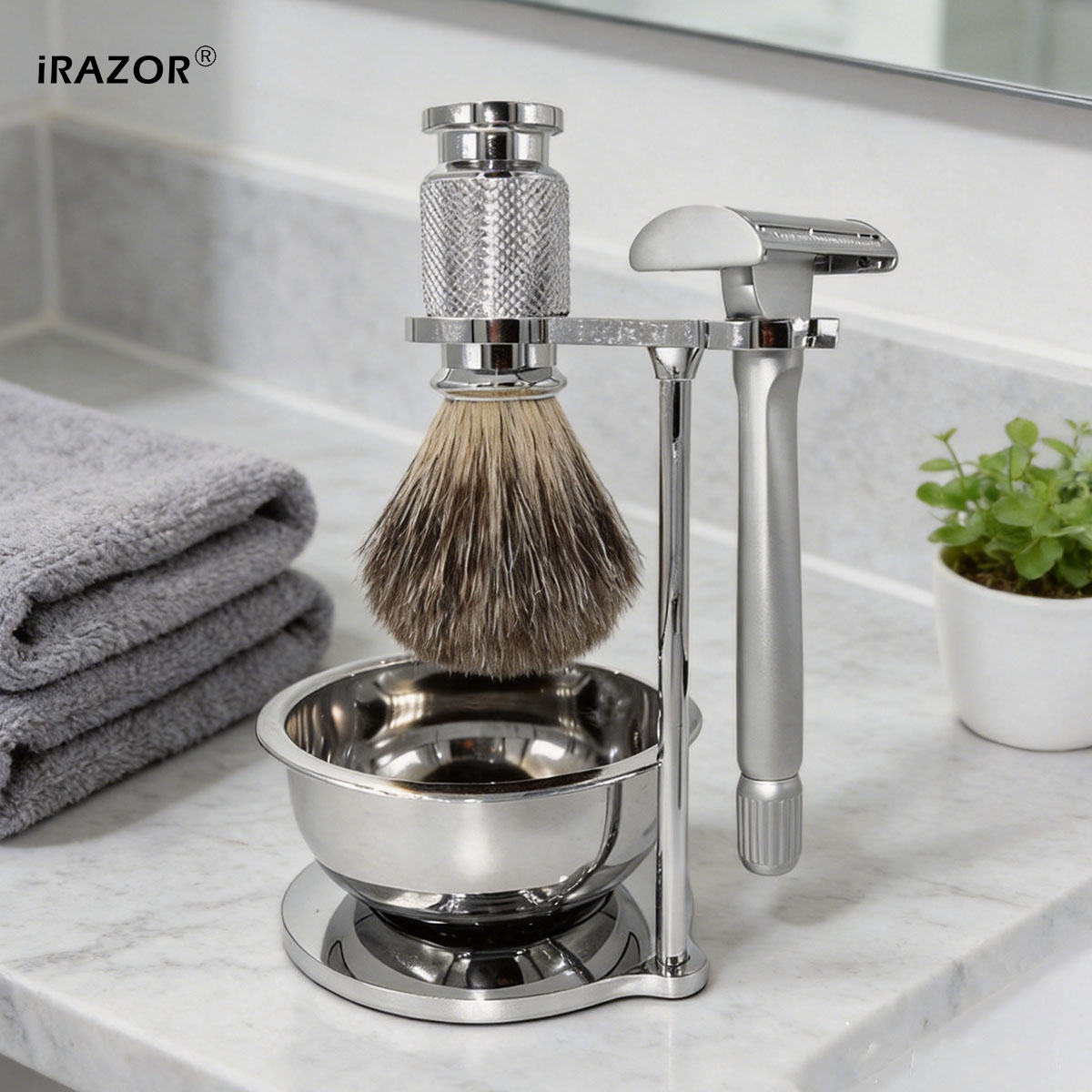 طقم ماكينة حلاقة آمنة ذات حدين - مراجعة Men'S Grooming Razor Kit وسعره