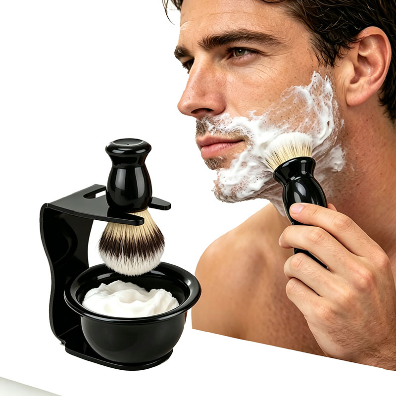 طقم فرشاة حلاقة مع حامل 3 في 1 - مراجعة Shaving Brush Set وسعره