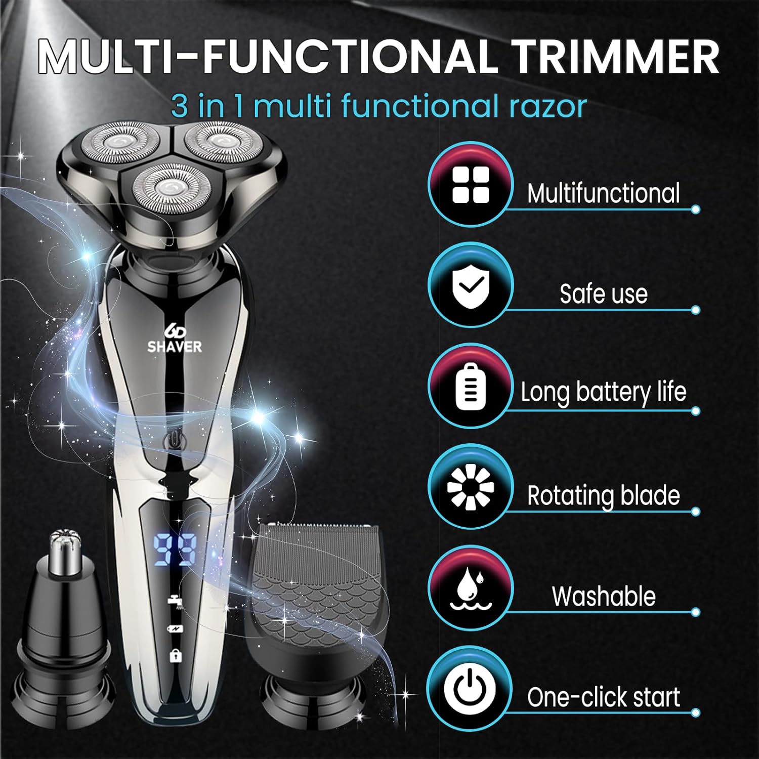 ماكينة حلاقة كهربائية قابلة لإ - مراجعة Shaving Brush Set وسعره