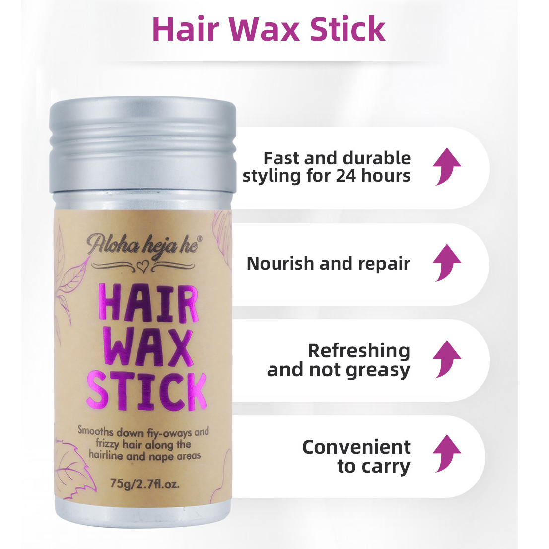 2/5 قطعة مجموعة تصفيف الشعر عص - مراجعة Hair Wax Stick وسعره
