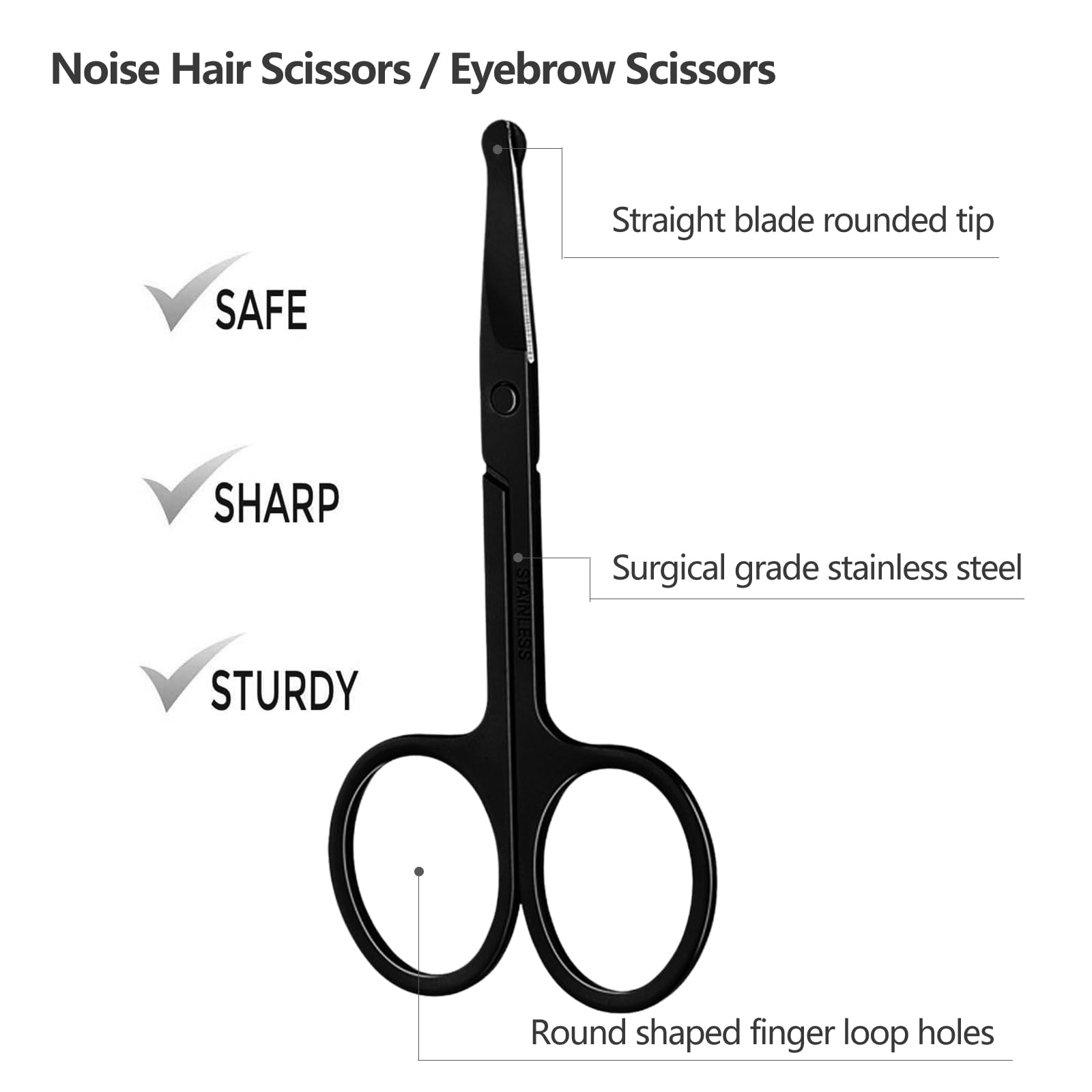 مقص حواجب مع مشط لتشذيب شعر ال - مراجعة Grooming Men'S Eyebrows وسعره