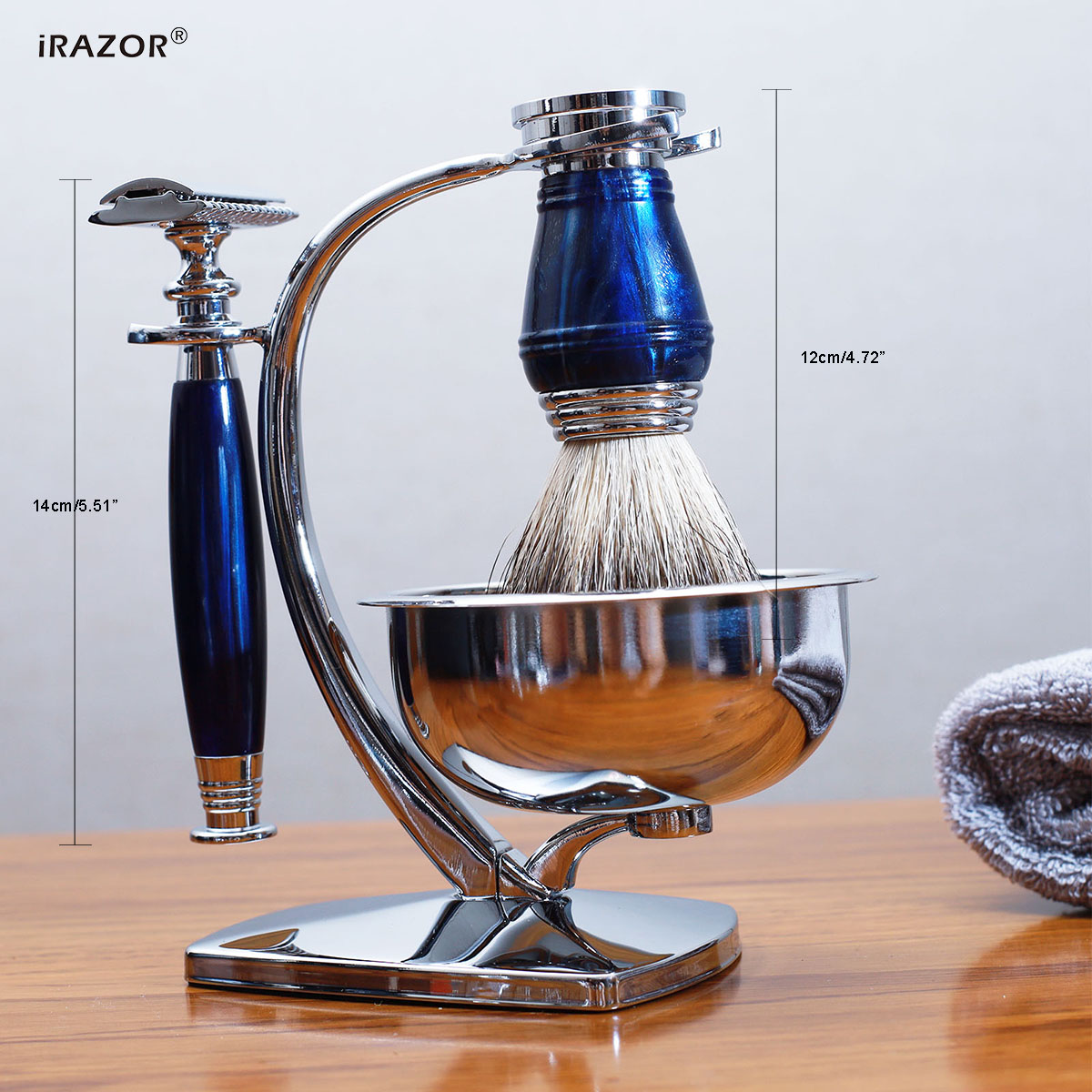 طقم حلاقة فاخر للرجال من iRAZO - مراجعة Men'S Grooming Razor Kit وسعره