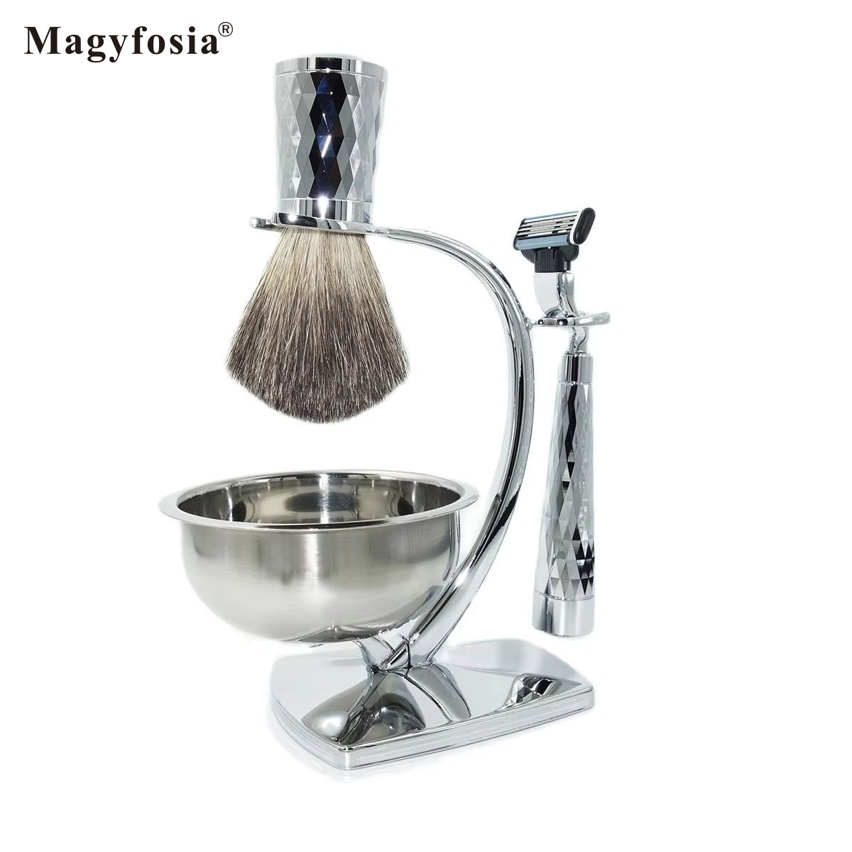 Magyfosia جديد لامعة وميض الرج - مراجعة Men'S Grooming Razor Kit وسعره