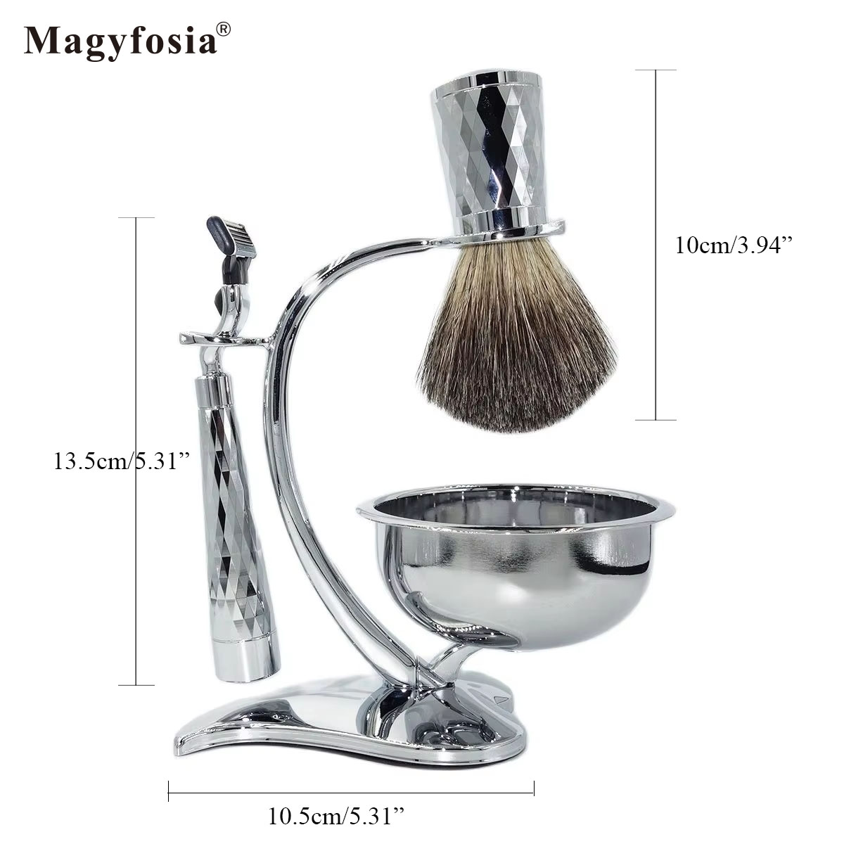 Magyfosia جديد لامعة وميض الرج - مراجعة Men'S Grooming Razor Kit وسعره