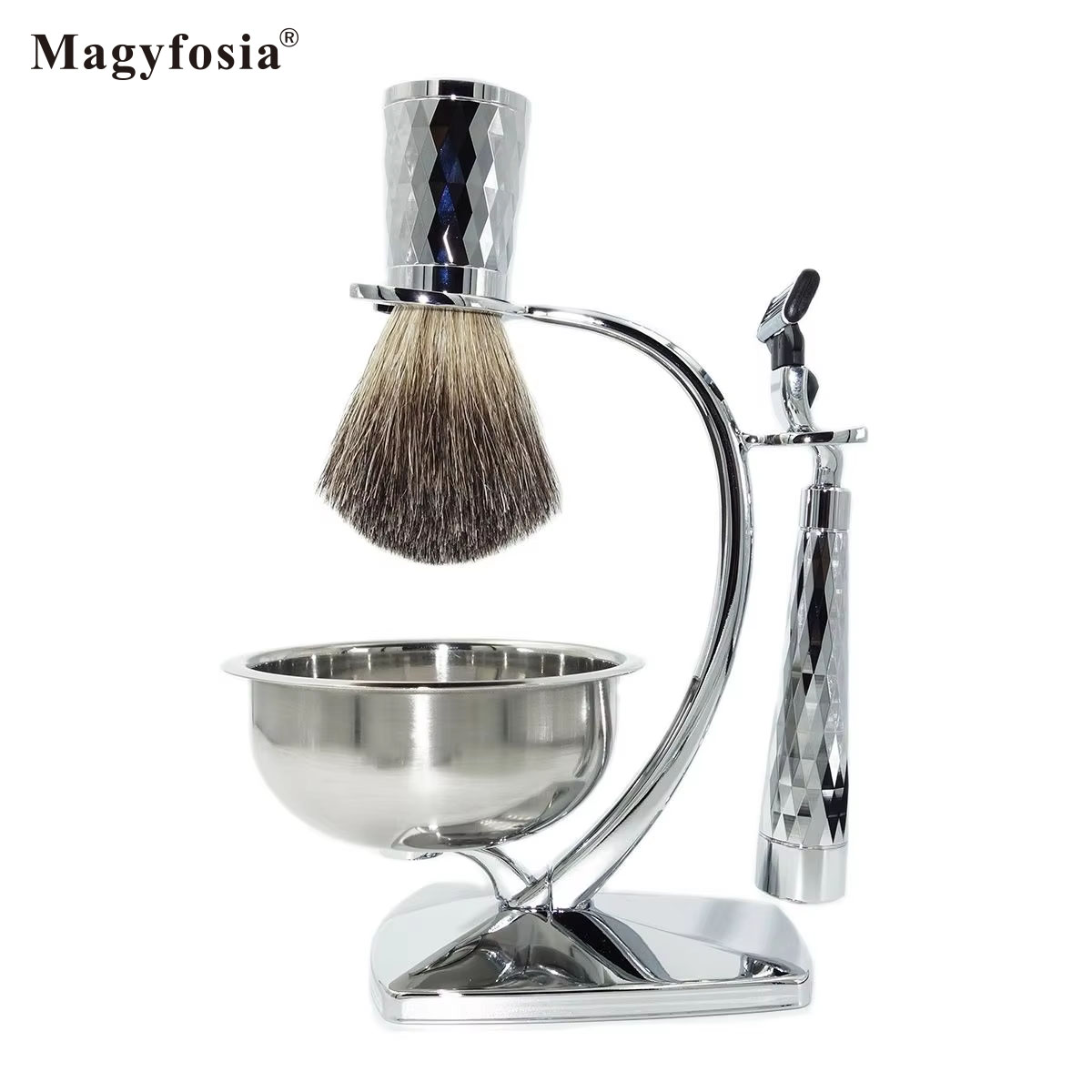 Magyfosia جديد لامعة وميض الرج - مراجعة Men'S Grooming Razor Kit وسعره