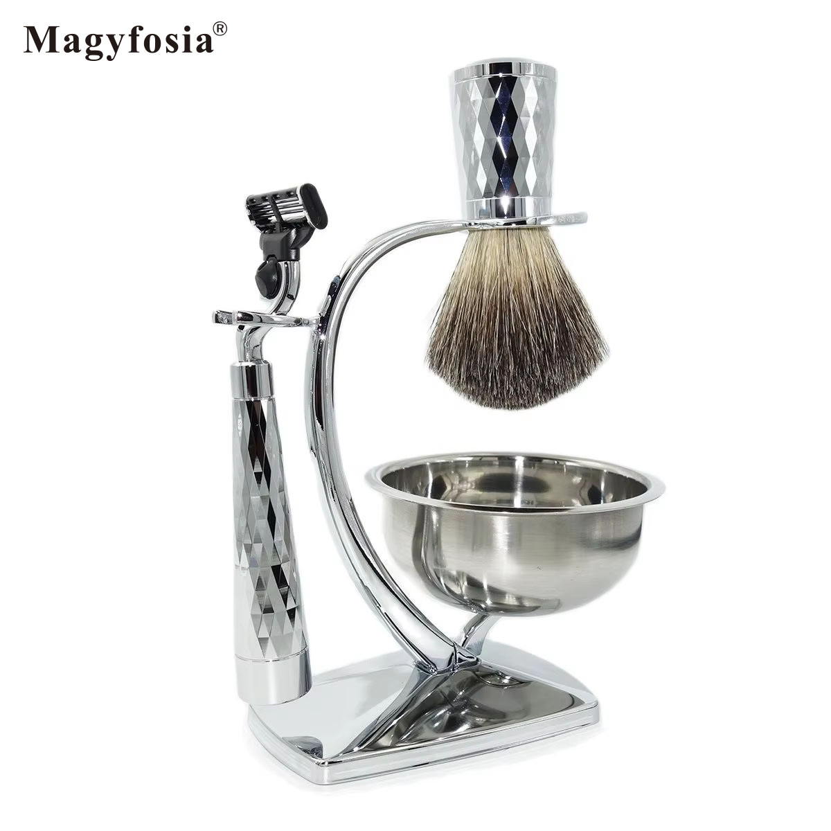 Magyfosia جديد لامعة وميض الرج - مراجعة Men'S Grooming Razor Kit وسعره